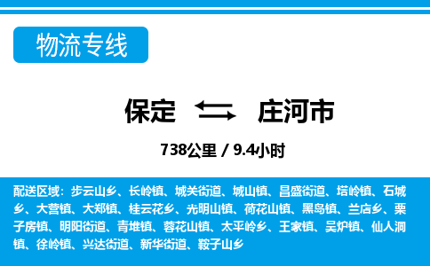 保定至莊河市貨運(yùn)專線:物流專線時(shí)效穩(wěn)定「高效快捷」 保定至莊河市貨運(yùn)專線:物流專線時(shí)效穩(wěn)定「高效快捷」